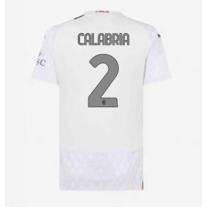 Lacne Ženy Futbalové dres AC Milan Davide Calabria #2 2023-24 Krátky Rukáv - Preč